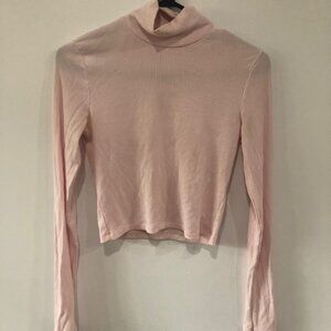 Wilfred Aritzia Ribbed Crop Turtle Neck